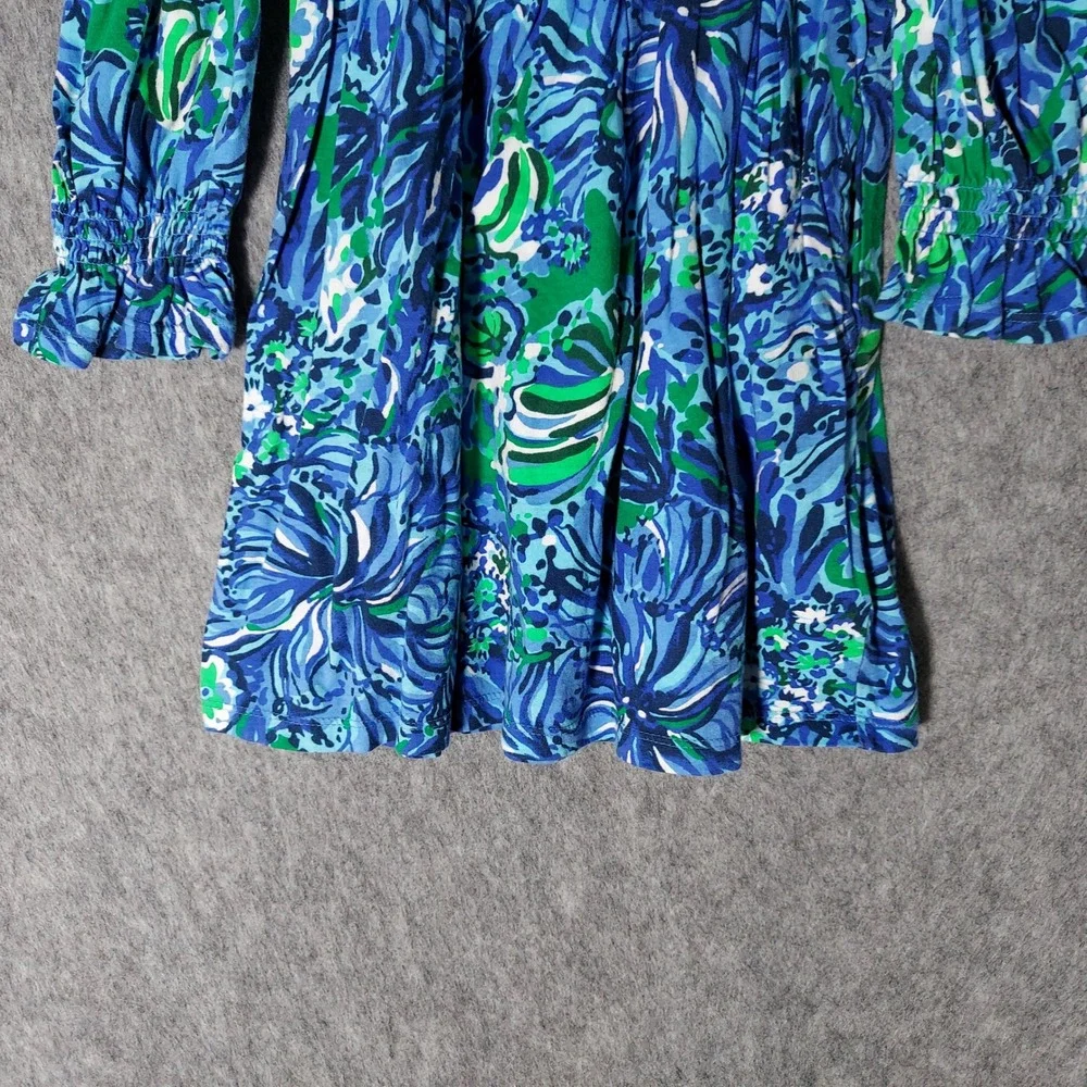 Lilly Pulitzer Girl Mini Beyonca Dress S Smocked Cotton Abaco Tropical Resort